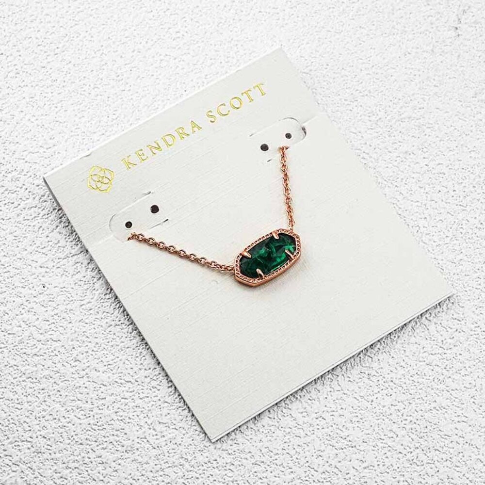 Kendra Scott Dark Green Necklace